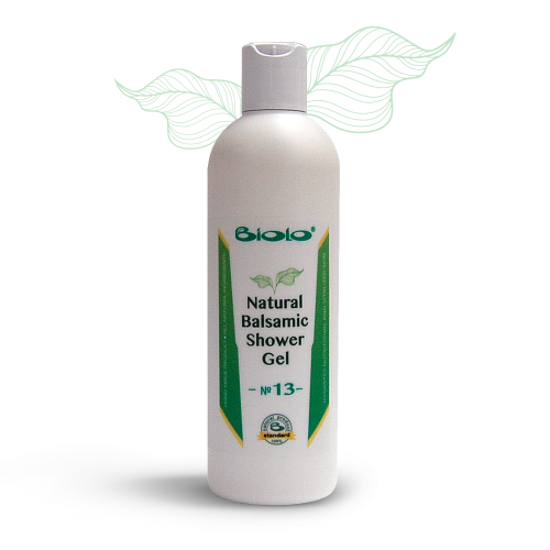 Natural balsamic shower gel – № 13 – with argan oil, coconut oil and mandarin oil – 330 ml.