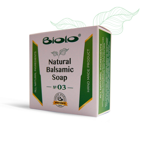 Natural balsamic soap – № 03 – with argan oil, coconut milk and mandarin oil – 100 g